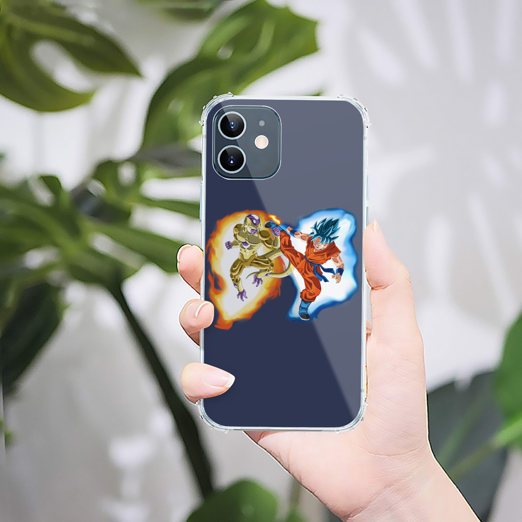 （画像用） ドラゴンボール フリーザ DRAGON BALL Frieza 【iPhone 12シリーズ対応】透明スマホケース（クリアソフトケース）
